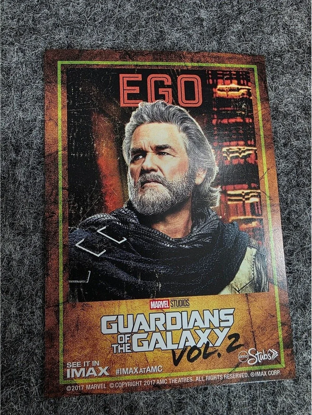 Guardians of the Galaxy Vol. 2 IMAX AMC Character Cards Set of 6